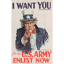1:6 Scale US WWII Poster I WANT YOU